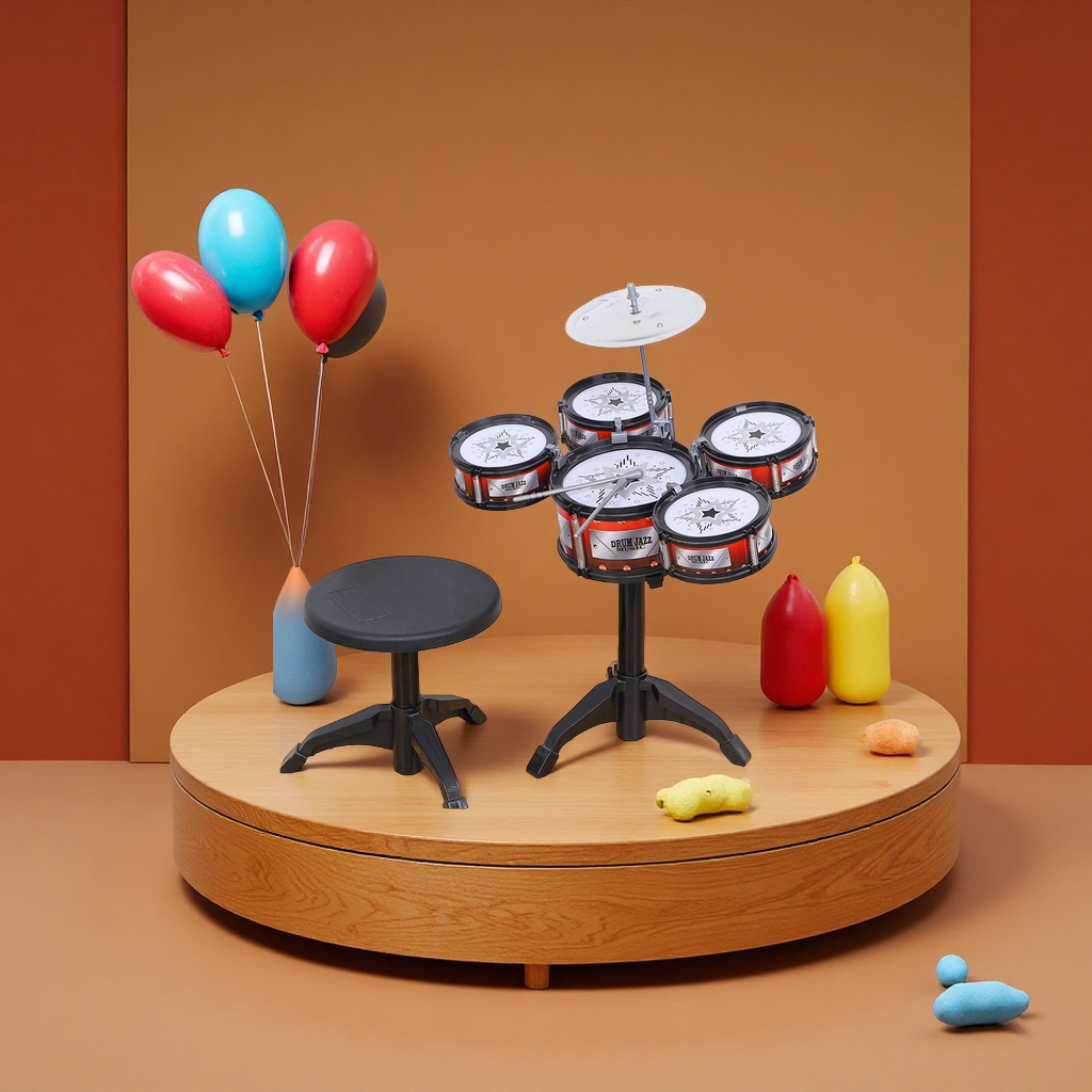 批发儿童打击乐器男宝宝早教玩具架子鼓爵士鼓音乐玩具3-6岁婴儿鼓类玩具
