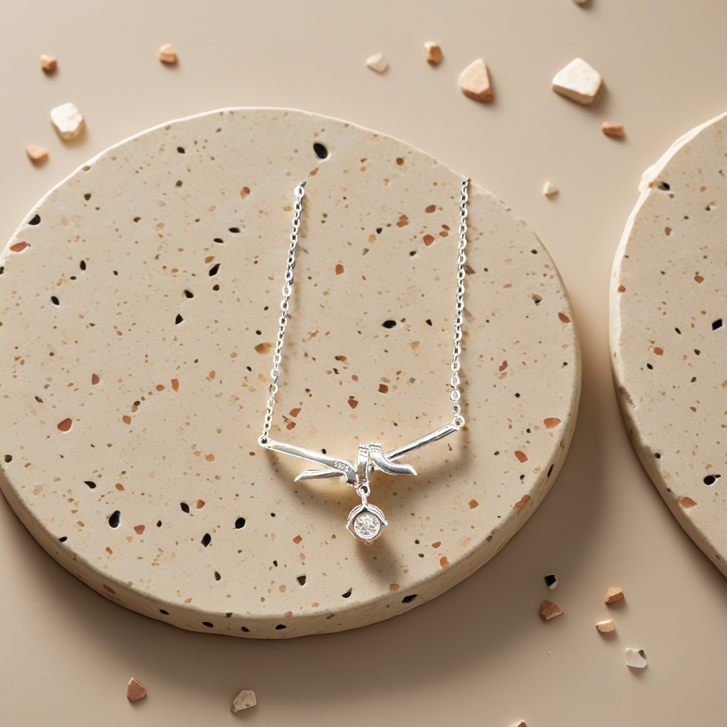 Influence S925 silver jewelry, fashionable and simple metal necklace, versatile for women, trendy for students, Korean style individual accessory, chain neckpiece accessory