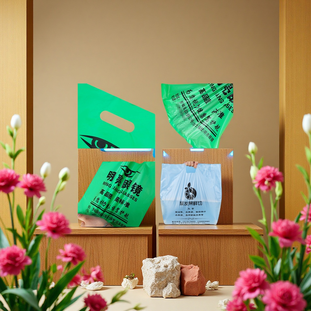 塑料手提袋实物图