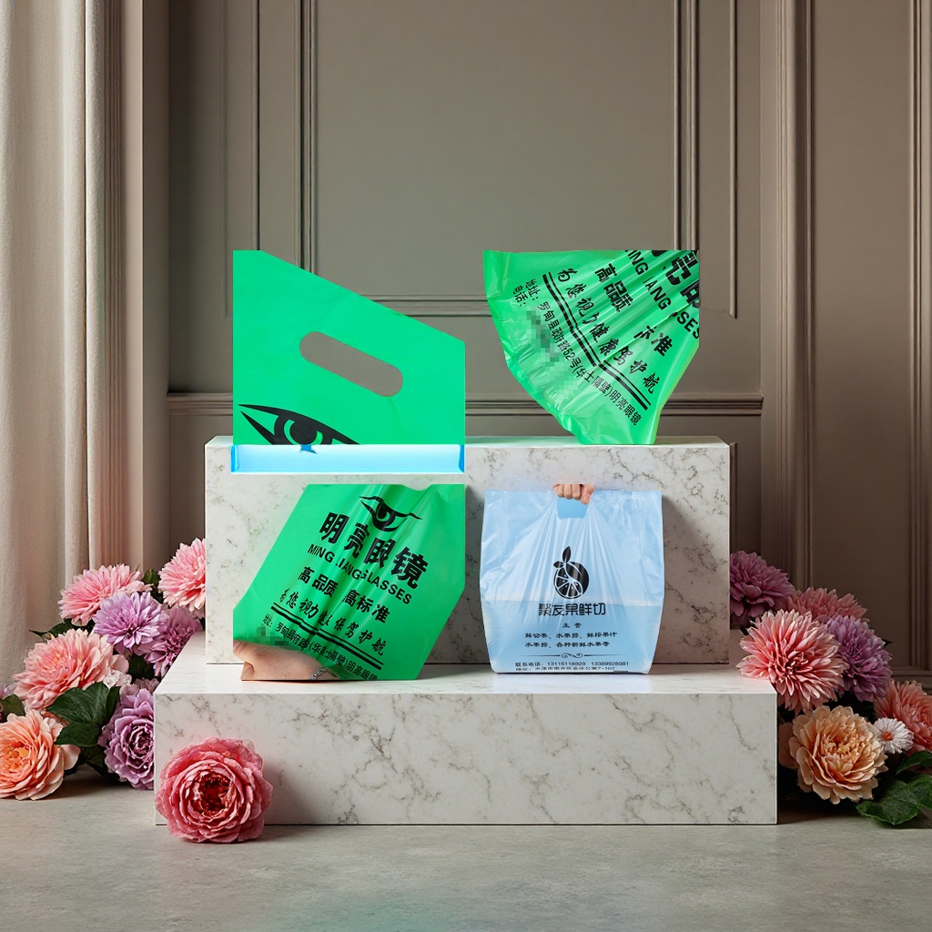 塑料手提袋实物图