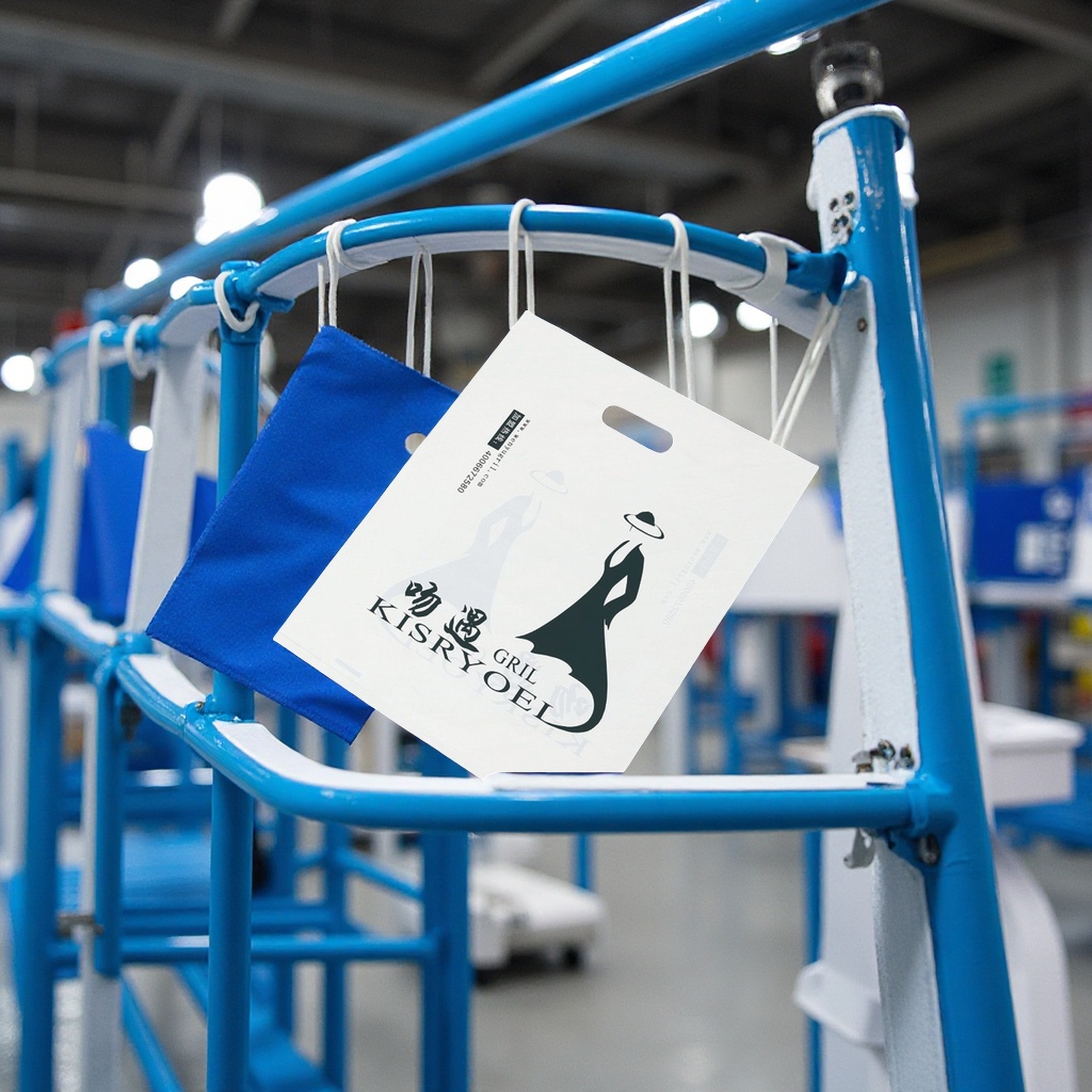 厂家供应挖孔手提袋四指袋超市服装包装塑料袋LDPEHDPE耐用环保便携