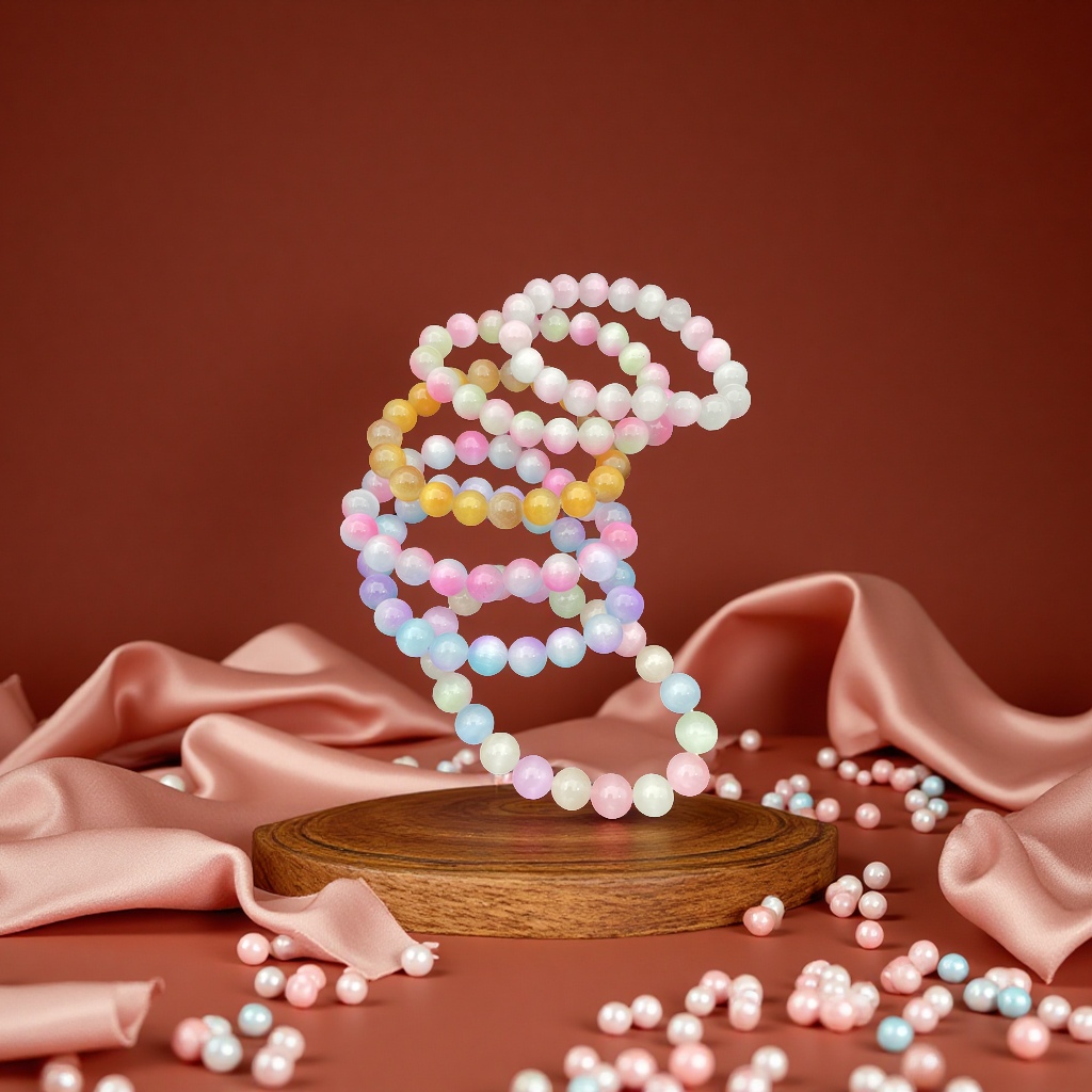 Colorful cat's eye stone bracelet, a colorful and fashionable bracelet and accessory, a personalized and trendy bracelet for women, as a gift