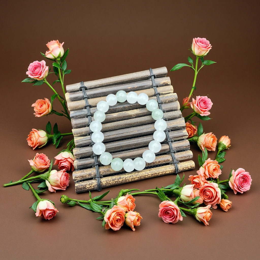 Tianshan Jade bracelet necklace, natural jade jewelry, couple style, fashionable and simple, perfect as a gift for both men and women Application Scenario