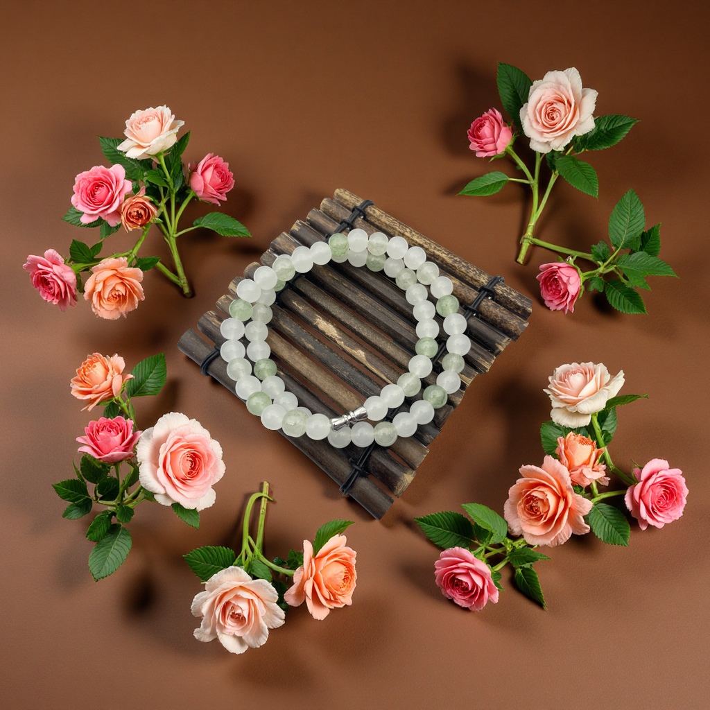Tianshan Jade bracelet necklace, natural jade jewelry, couple style, fashionable and simple, perfect as a gift for both men and women Specification image