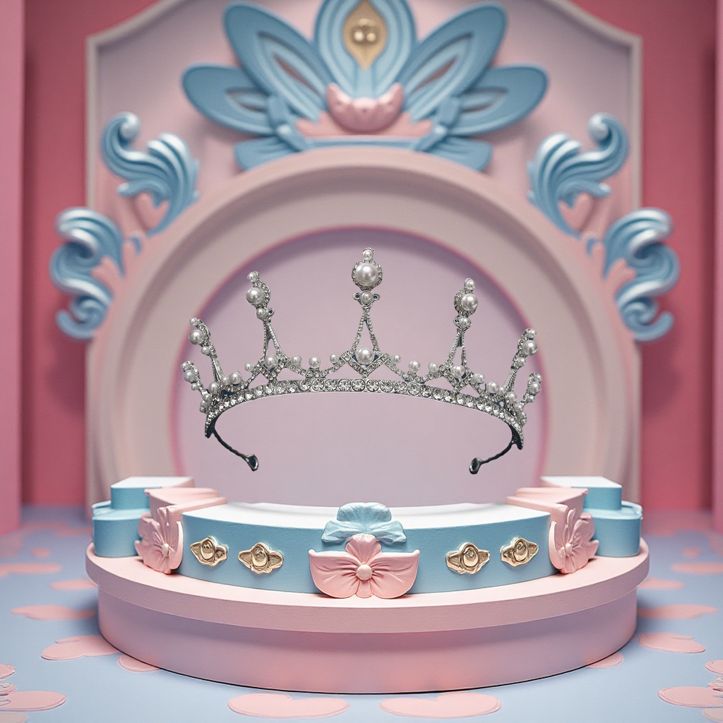 Children's princess, crown hair clips, hair bands, girls' headwear, performance accessories wholesale, girls' headwear, crown fashionable hair accessories Item Picture