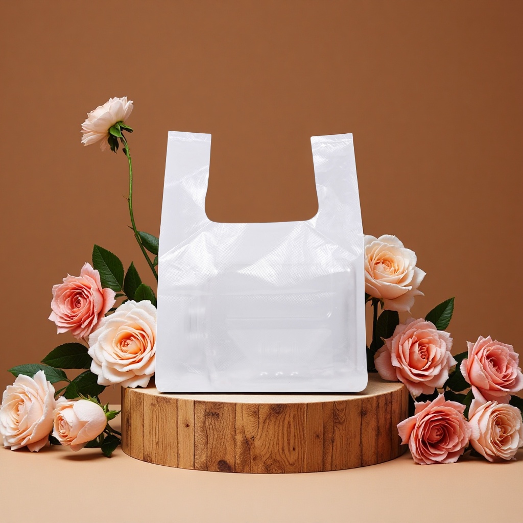 Customized food bags, plastic bags printed with supermarket logos, shopping takeout hand-held vest bags, food-grade packaging bags, plastic packaging Item Picture