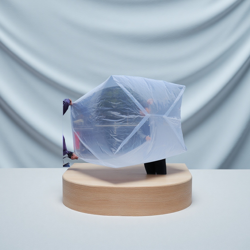 Customized PE square bundle bag three-dimensional carton inner film bag, dust-proof and moisture-proof thickened large transparent square bottom packaging plastic film bag