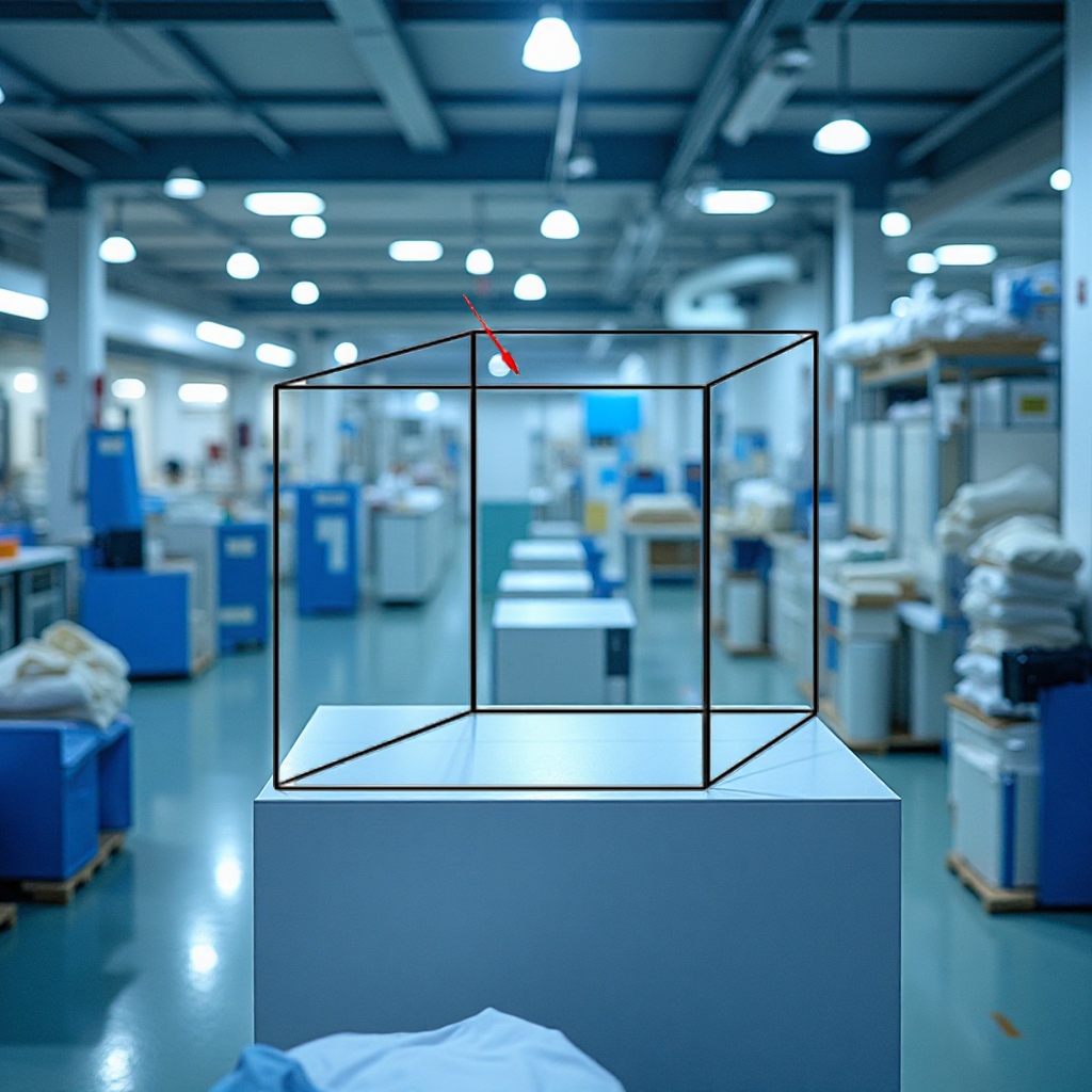 Customized PE square bundle bag three-dimensional carton inner film bag, dust-proof and moisture-proof thickened large transparent square bottom packaging plastic film bag Specification image