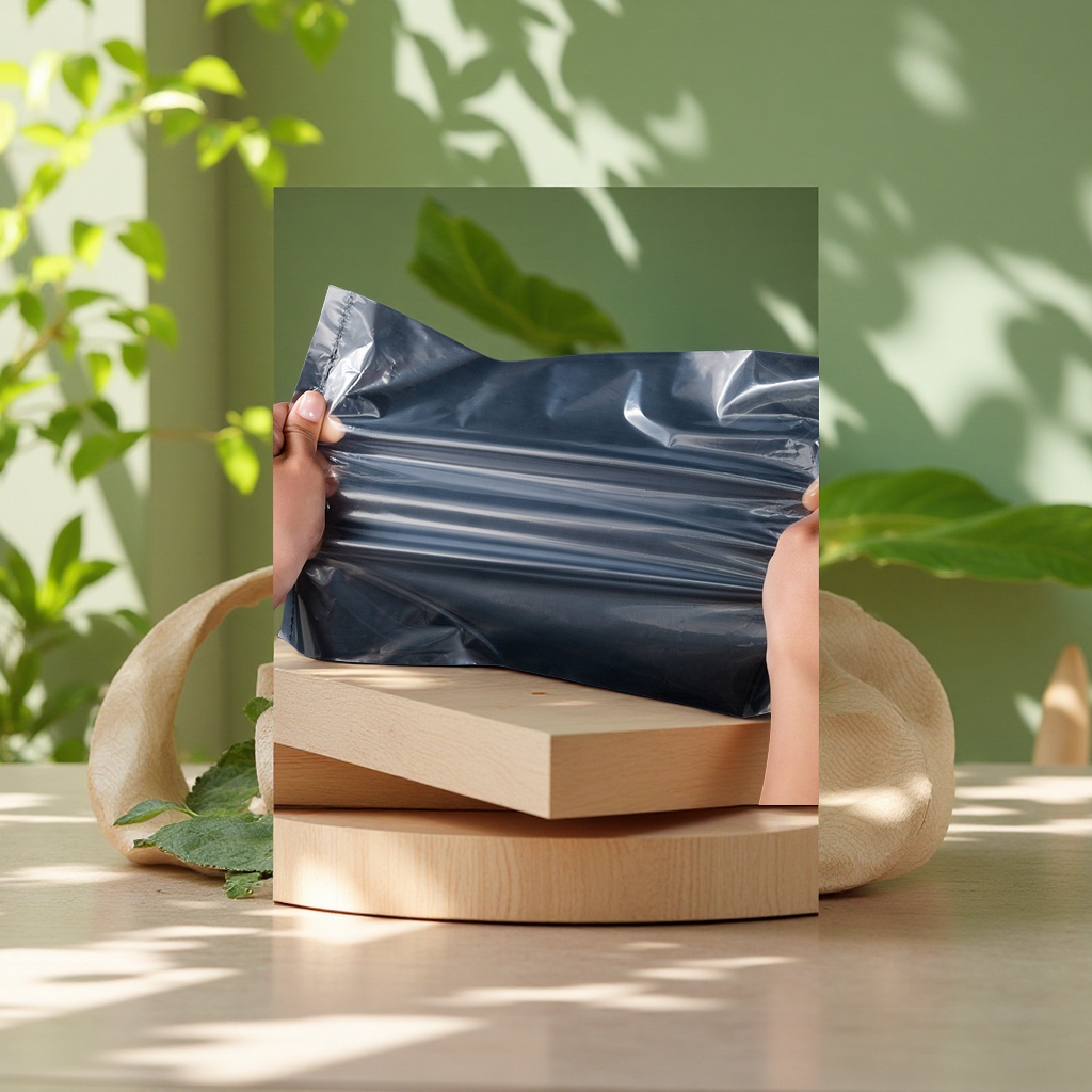 High-pressure PE flat-mouth large transparent thickened quilt storage moisture-proof and dust-proof plastic bag packaging bag plastic film bag Specification image