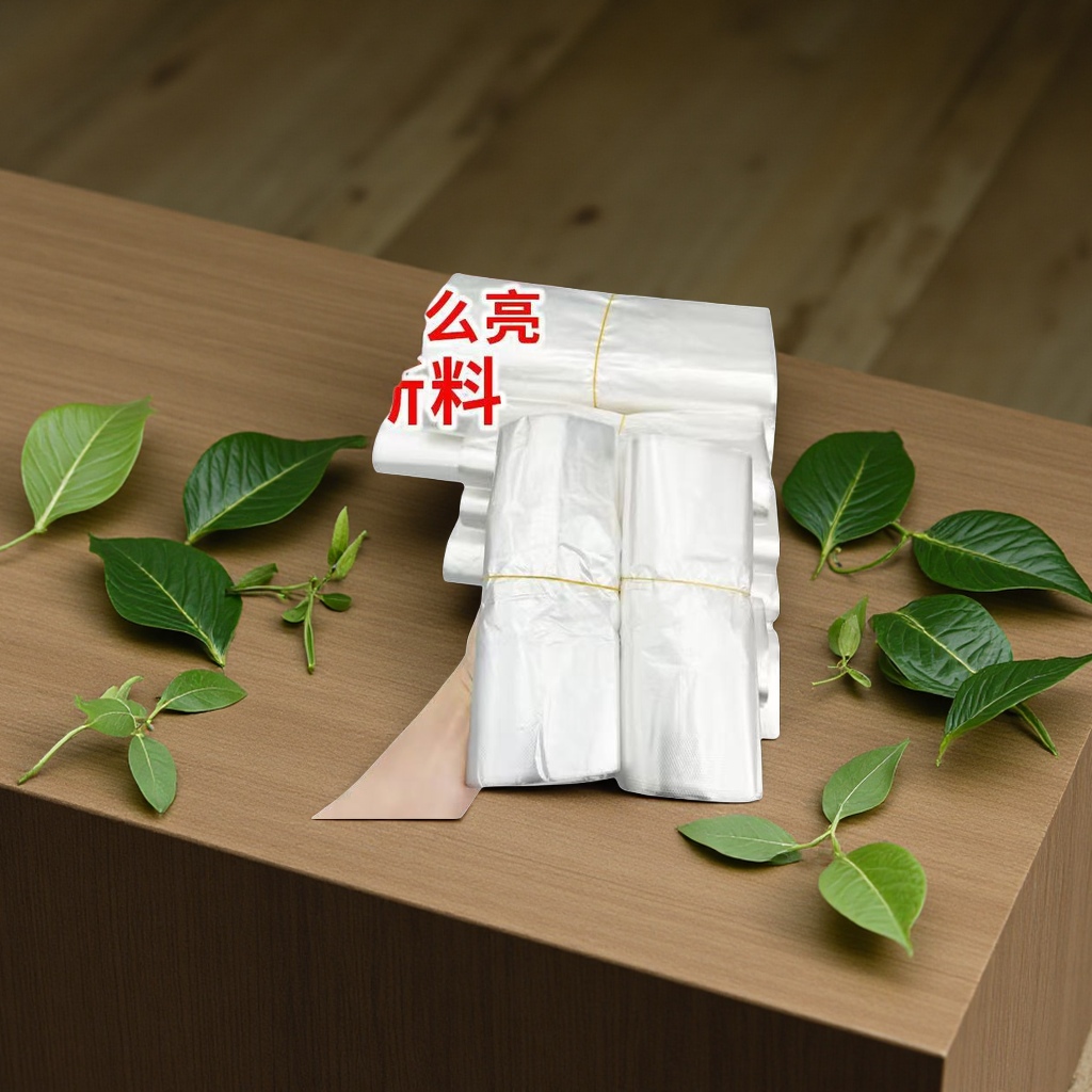 食品级白色透明塑料袋批发一次性外卖打包手提背心包装袋子方便袋塑料包装