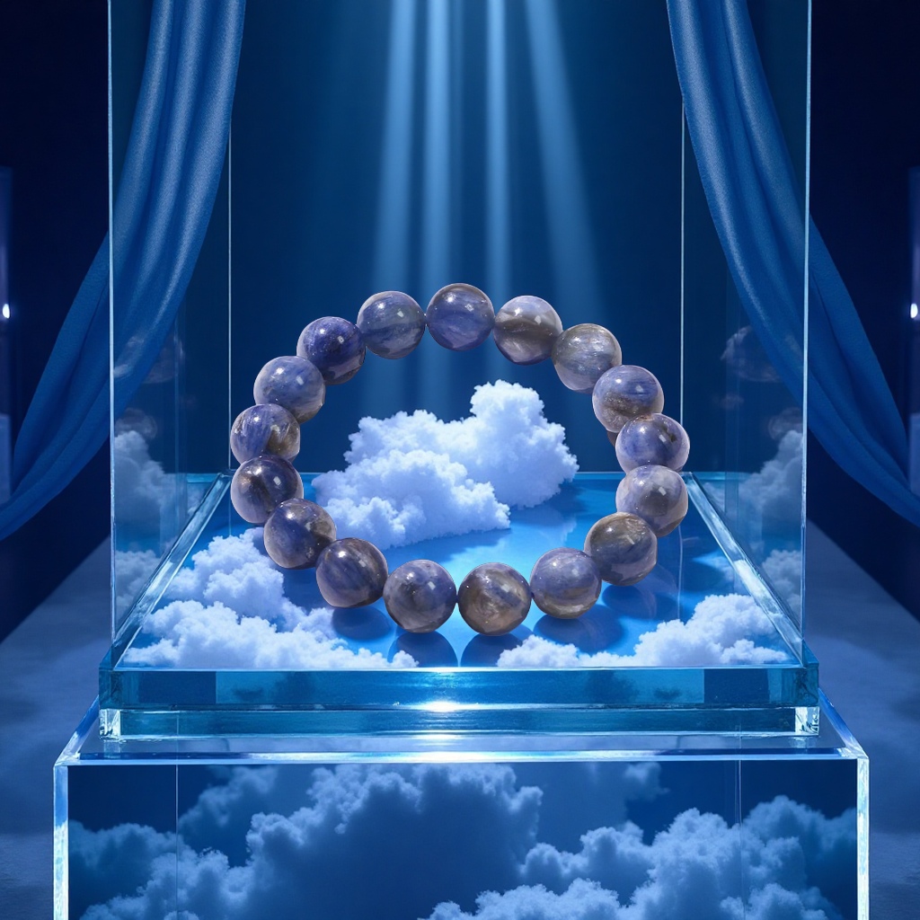 梵高蓝晶石饰品天然宝石手链项链情侣款时尚个性送礼品详情图1