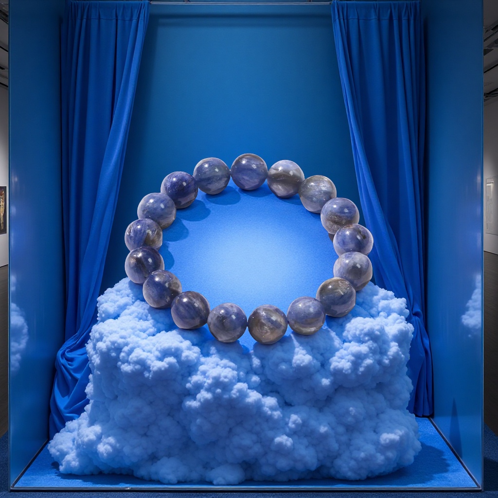 梵高蓝晶石饰品天然宝石手链项链情侣款时尚个性送礼品详情图2