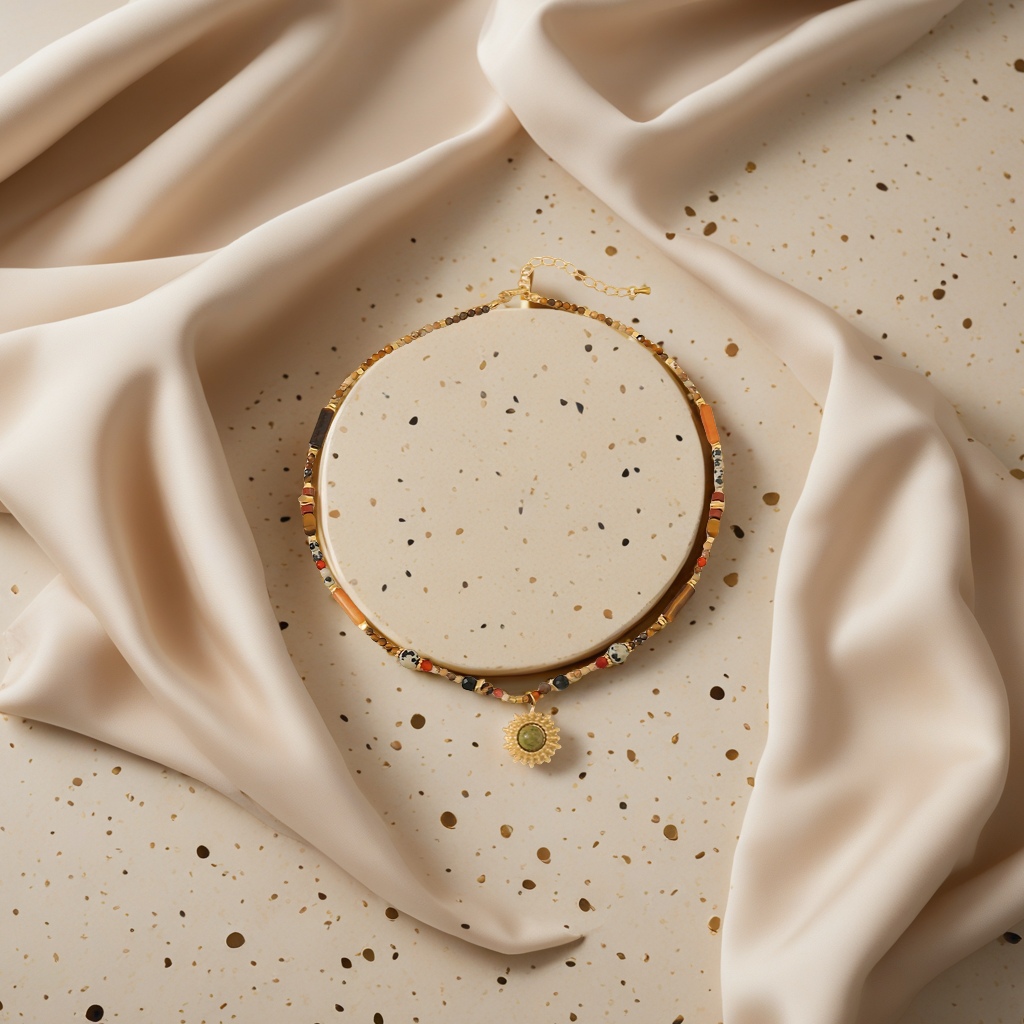 长款简约毛衣链摩洛哥风格天然石材质女项链时尚百搭配饰秋冬款细节图