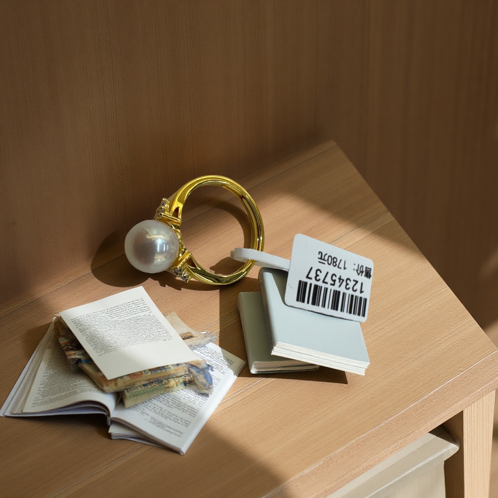 海水AKOYAS925精工银戒子大溪地珍珠双珠手链戒指海水澳白海水真多麻银饰品