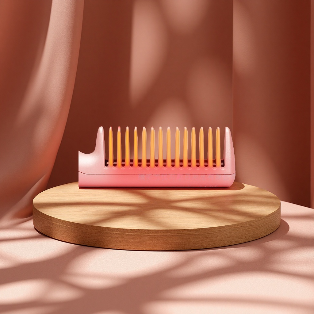 Cross-Border Wireless Lazy Person's Hair Straightening Comb, Mini Portable High Head And Top Dual-Purpose Hair Straightening Clip, Hair-Safe Styling Household Appliance details Picture