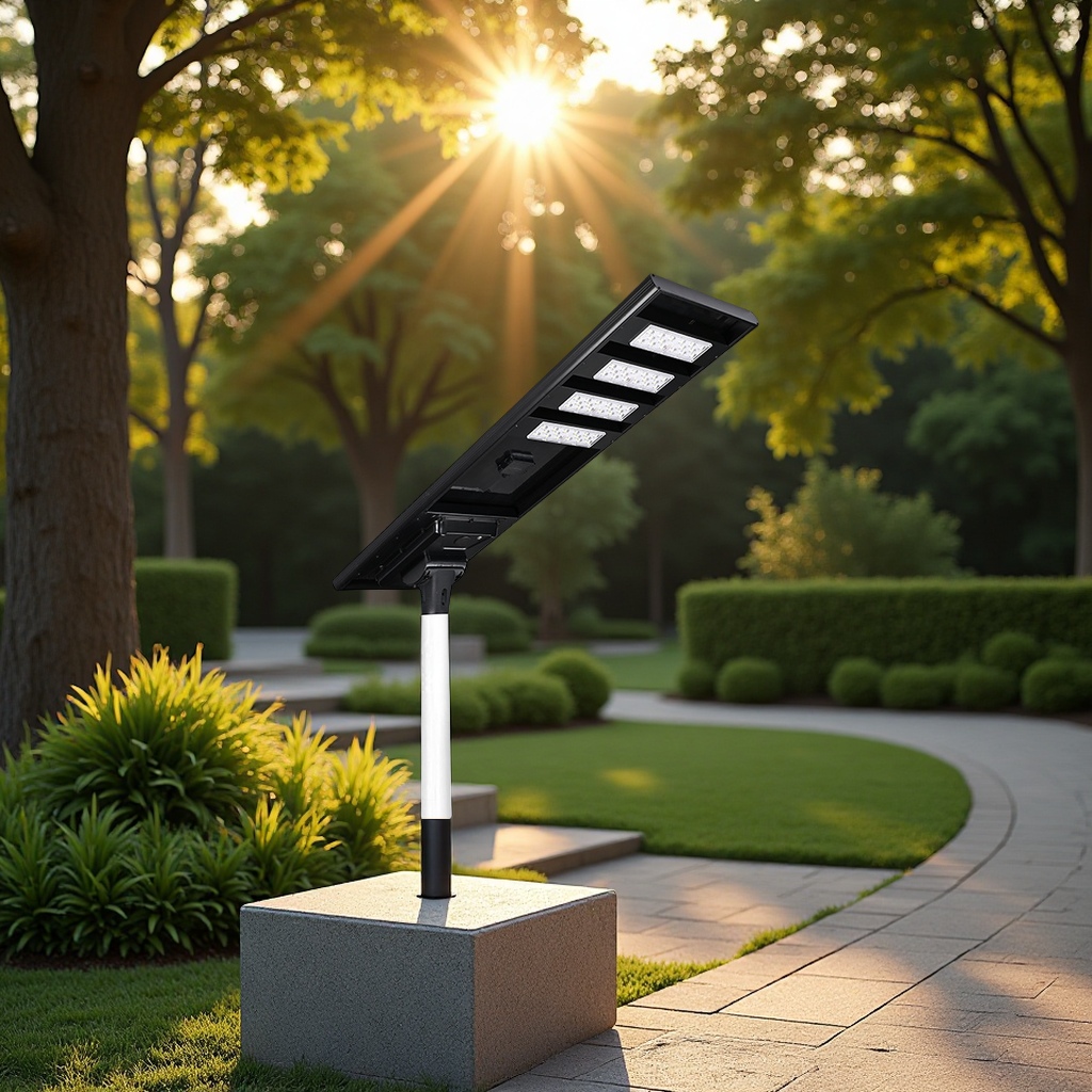 Solar LED street lamp, sensor waterproof, outdoor park and courtyard lighting integrated energy-saving lamp, lights up at night