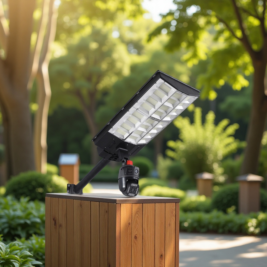 Cross-border solar monitoring street lamp, unplugged full-color night vision outdoor waterproof WiFi4G smart sensing lighting fixture