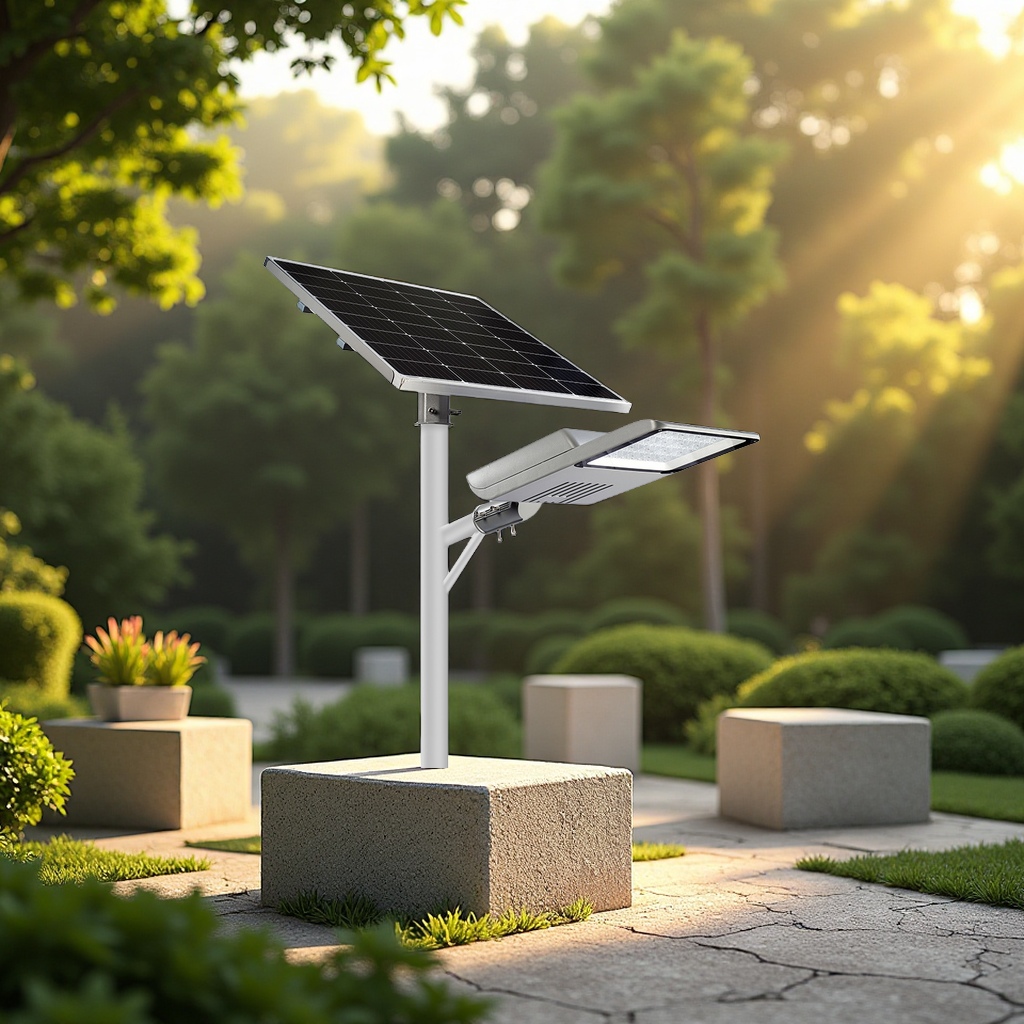 The new private mold two-in-one split solar street lamp with 80W and 100W die-cast lamp body for outdoor lighting is energy-saving and environmentally friendly