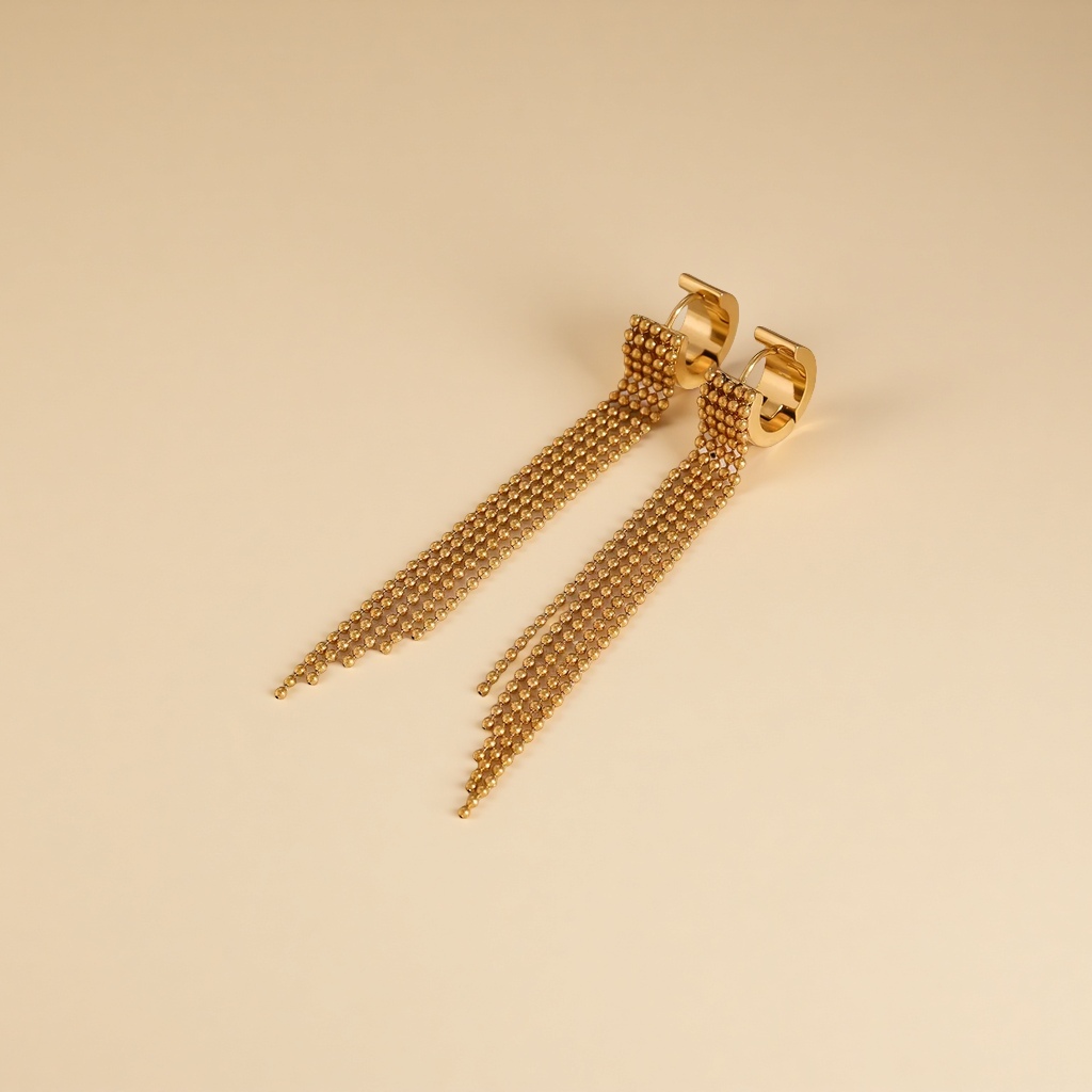 Fashionable and simple metal earrings, feminine charm, versatile earrings, trendy and individual earrings, stud earrings, and other accessories details Picture