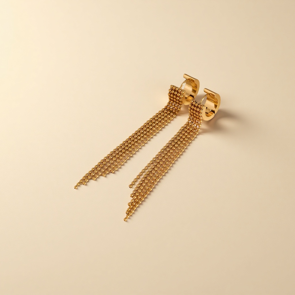 Fashionable and simple metal earrings, feminine charm, versatile earrings, trendy and individual earrings, stud earrings, and other accessories Specification image