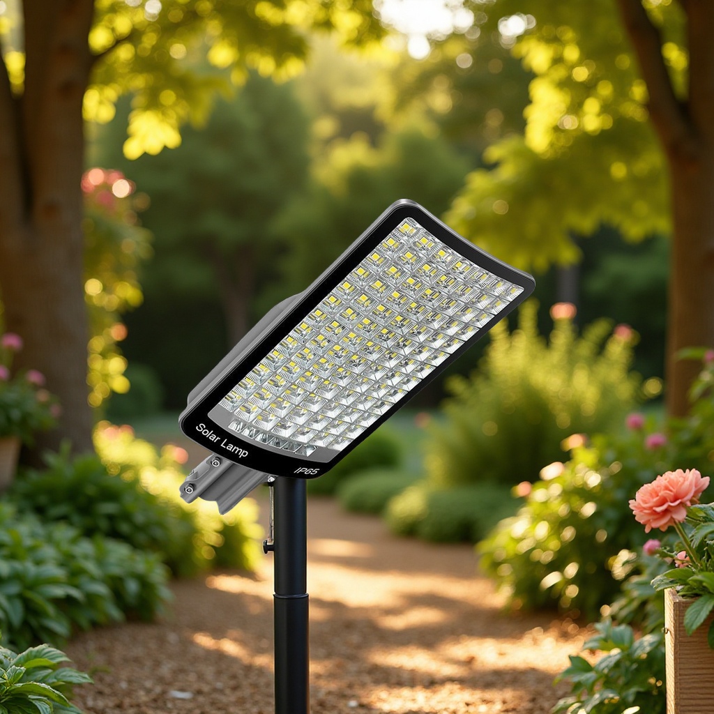Lámparas solares hogar iluminación automática del patio rural exterior de alta potencia LED impermeable a prueba de rayos luz de calle iluminación exterior Item Picture
