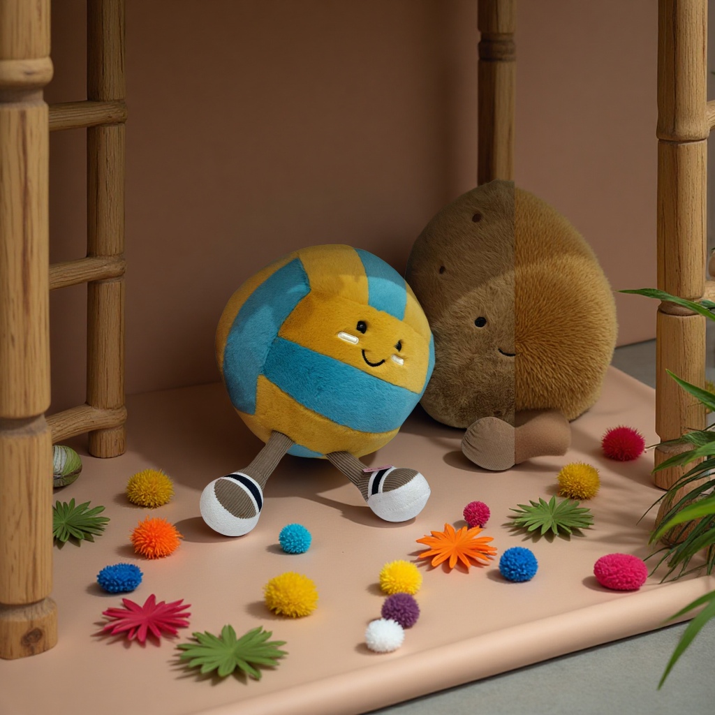 Plush toys, wool felt creative and trendy pendants, Nepalese wool felt handicrafts, children's gifts details Picture
