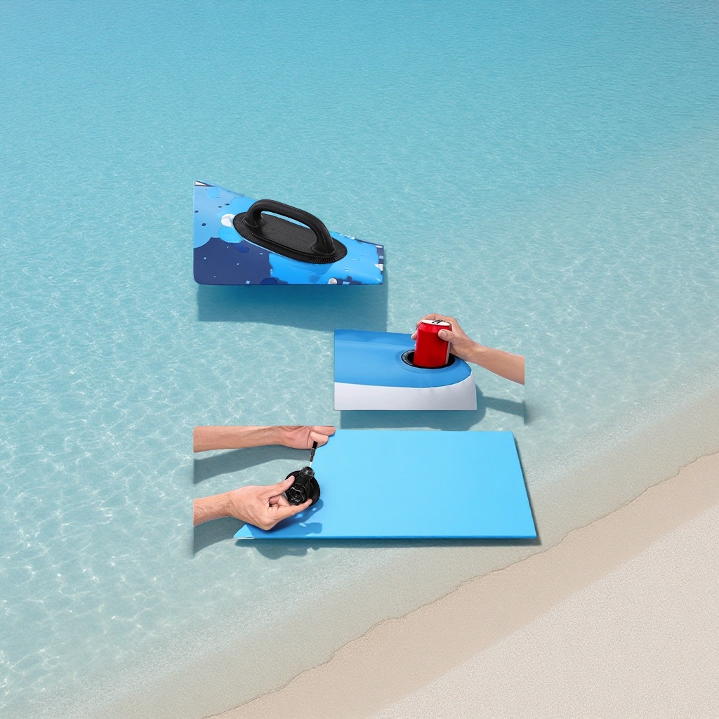 Bestway giant inflatable floating island with sunshade, water floating bed, ride, adult floating raft, wading sports equipment wholesale and distribution Application Scenario
