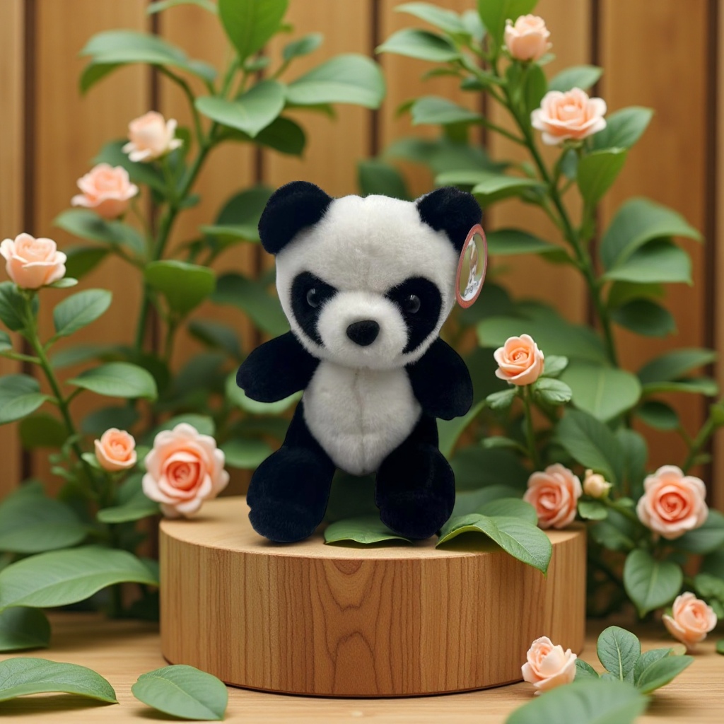 熊猫动物园跨境毛绒玩偶可爱公仔抓机新款纪念品国宝娃娃玩具宠物抱枕