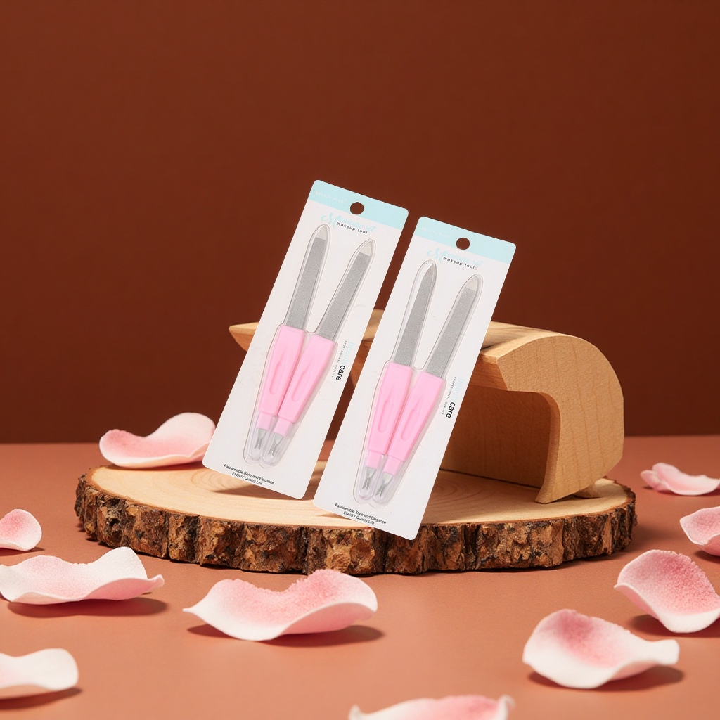 双头指甲锉修甲工具便携美甲打磨去死皮抛光条海绵搓条美容护肤彩妆