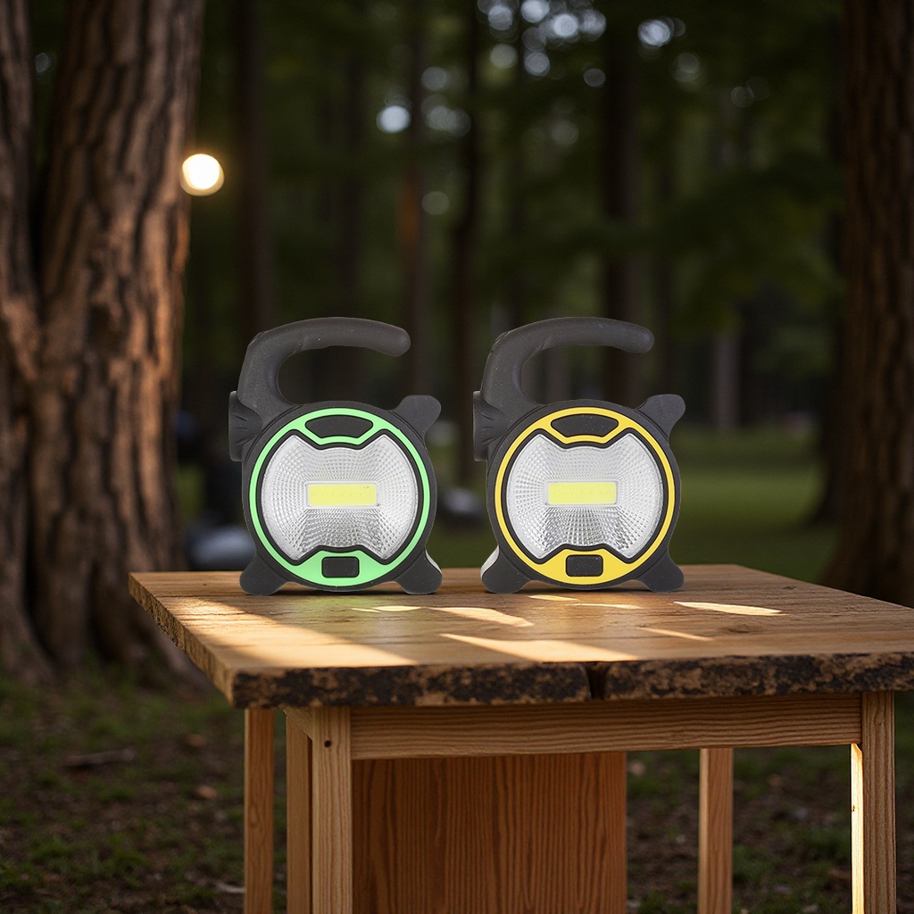 Outdoor camping camping lights, COB portable floodlights, emergency strong light work lights, LED horse lights, portable lanterns, lighting flashlights