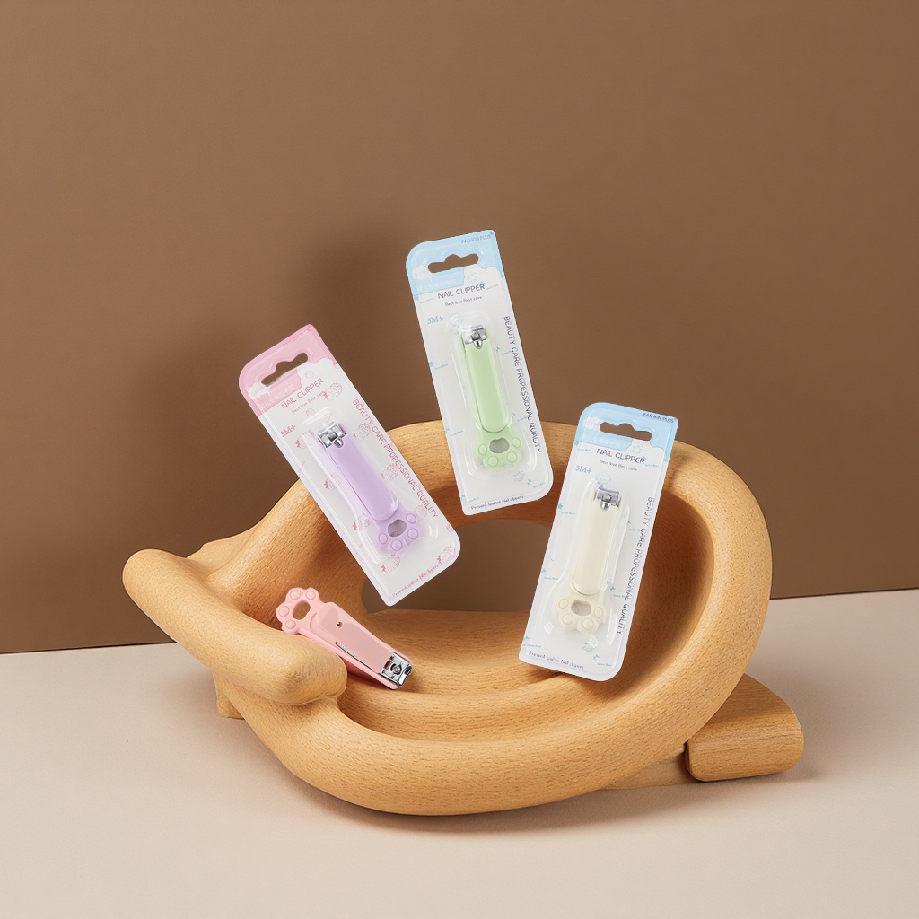 可爱猫爪指甲剪卡通莫兰迪色儿童便携小号宝宝指甲钳母婴用品婴幼儿洗护工具