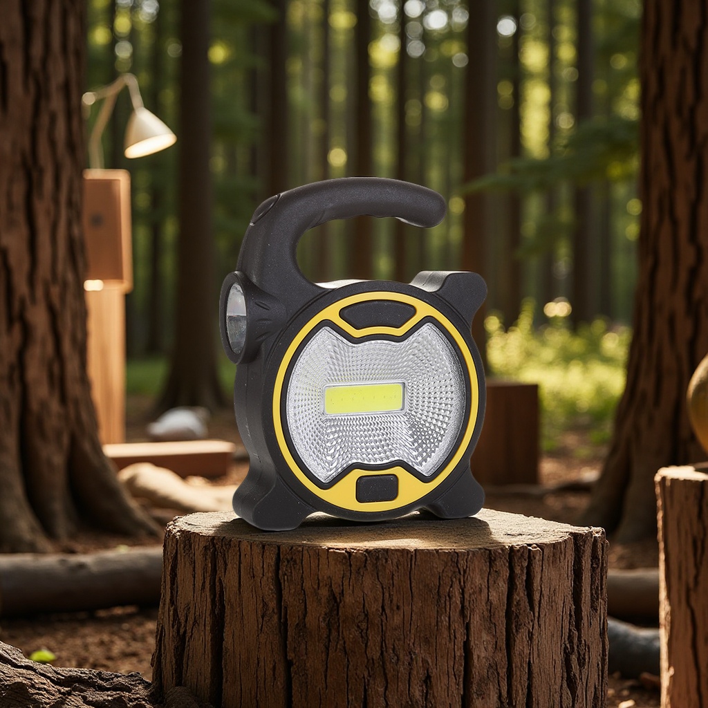 Outdoor camping camping lights, COB portable floodlights, emergency strong light work lights, LED horse lights, portable lanterns, lighting flashlights Item Picture