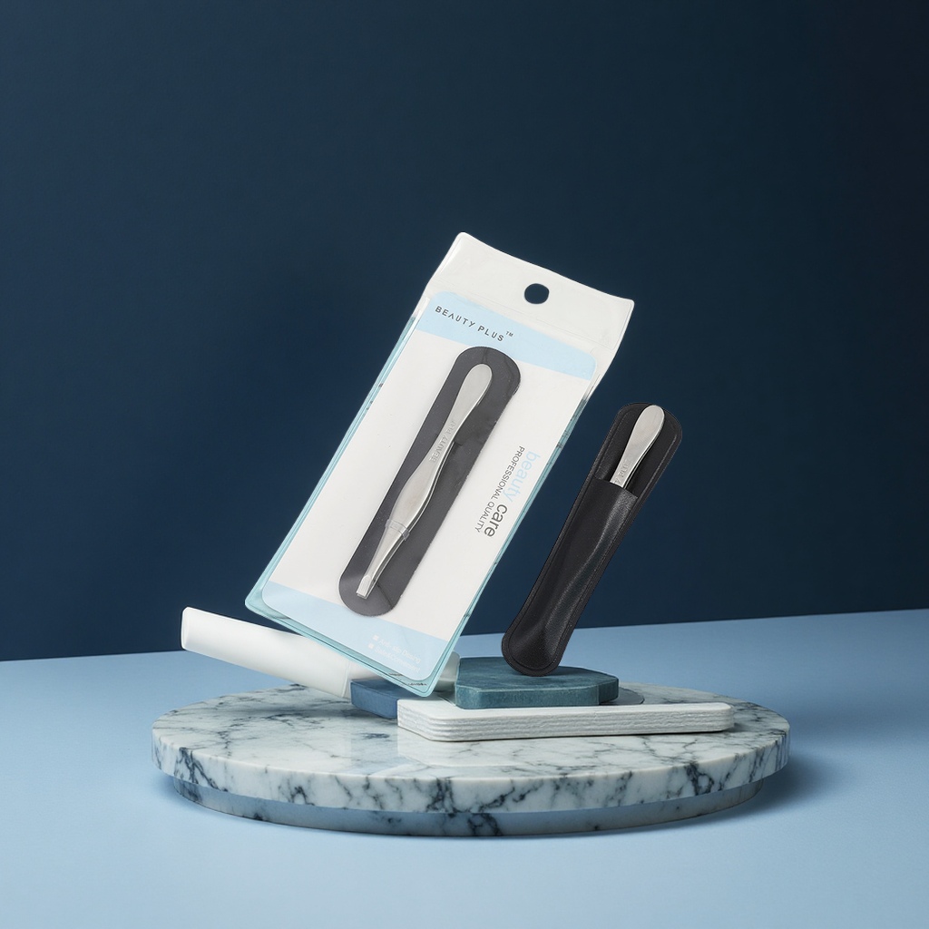 平口眉毛夹不锈钢修眉工具假睫毛嫁接夹胡子夹美容护肤彩妆用品