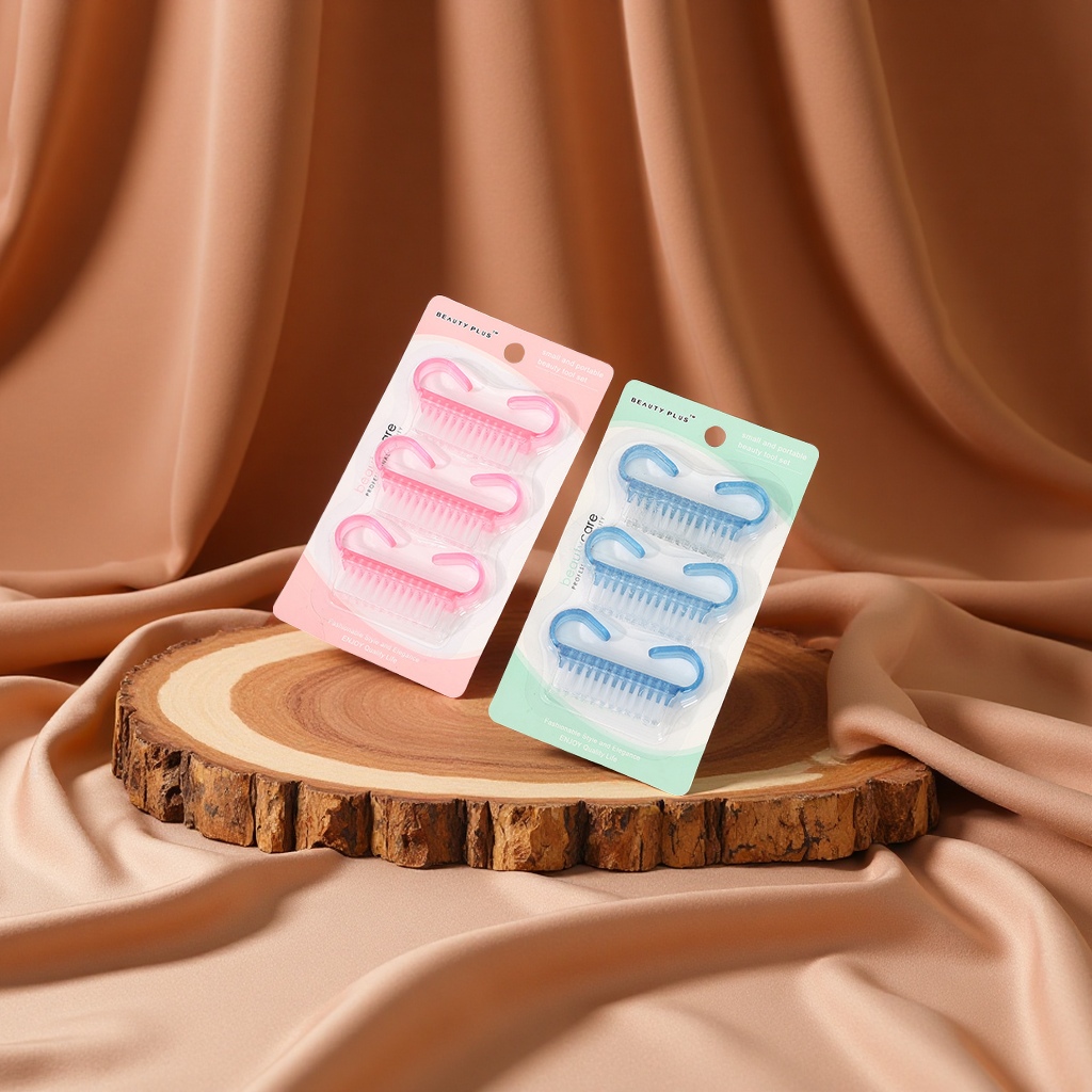 塑料牛角刷美甲清洁工具小号羊角粉尘刷便携家用美容护肤彩妆美发梳图