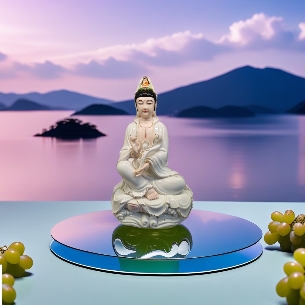 Guanyin statue, A5589, purely handmade. details Picture