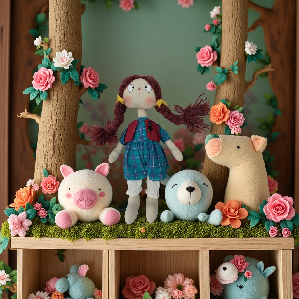 Heart-hugging bear Sichuan Opera face-changing home decoration, Barbie doll toy, creative display item, children's gift