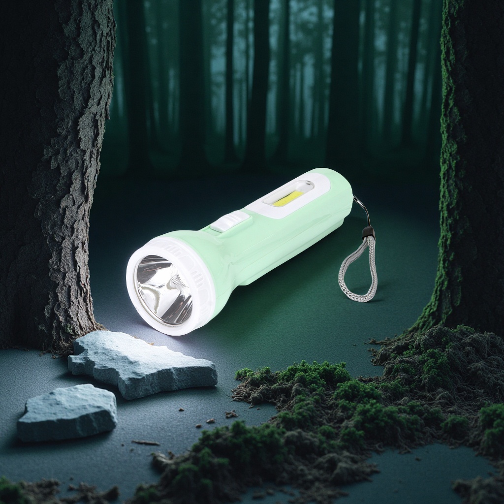 The new outdoor emergency flashlight with a strong long-range shooting, creative charging bag type lighting flashlight is now available in hand with the hand-held emergency light for daily necessities details Picture