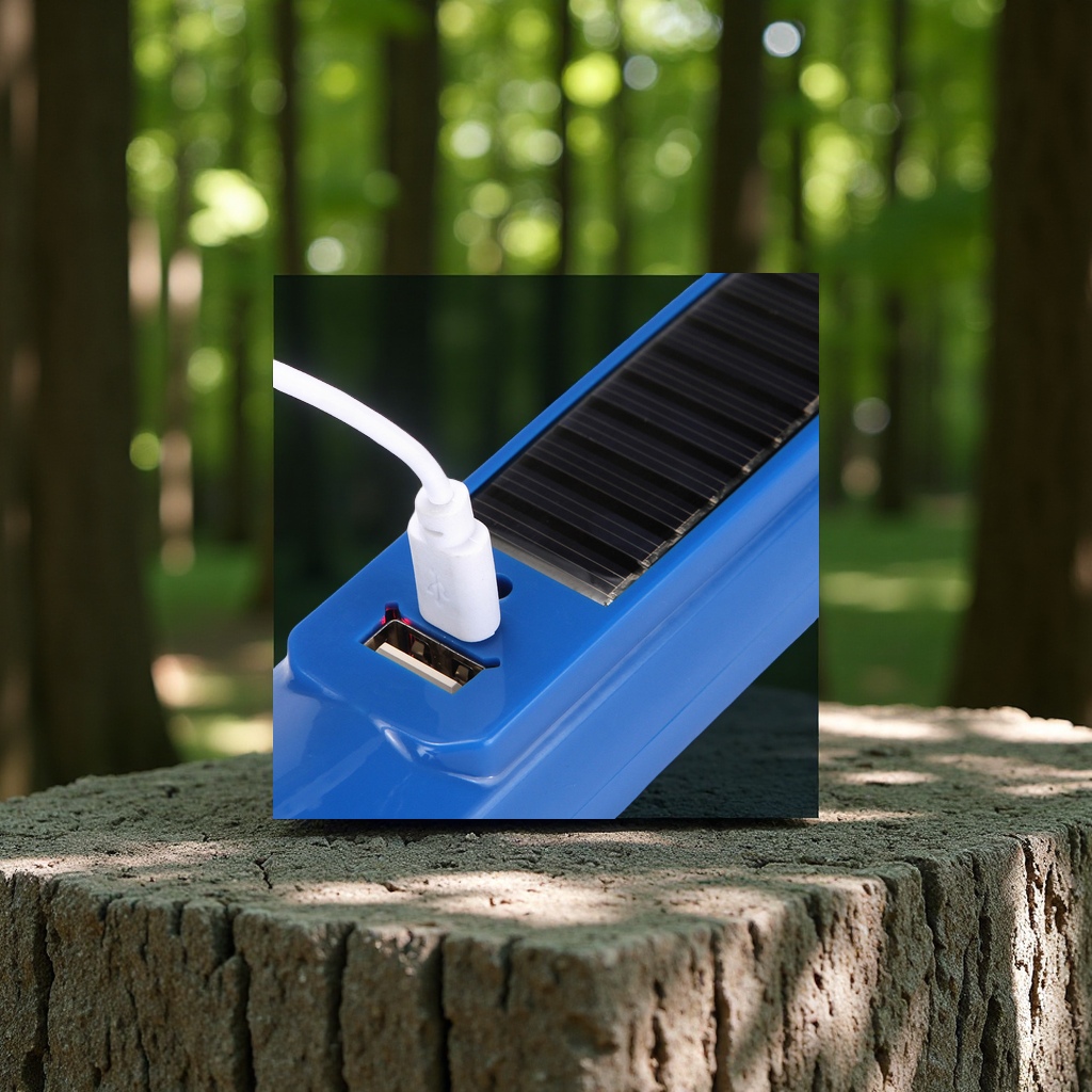 The new outdoor emergency flashlight with a strong long-range shooting, creative charging bag type lighting flashlight is now available in hand with the hand-held emergency light for daily necessities Application Scenario