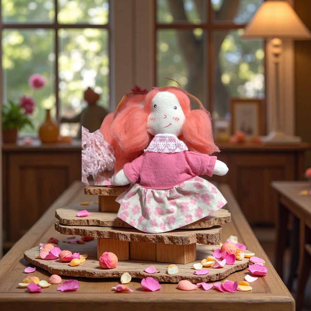 Heart-hugging bear Sichuan Opera face-changing home decoration, Barbie doll toy, creative display item, children's gift Specification image