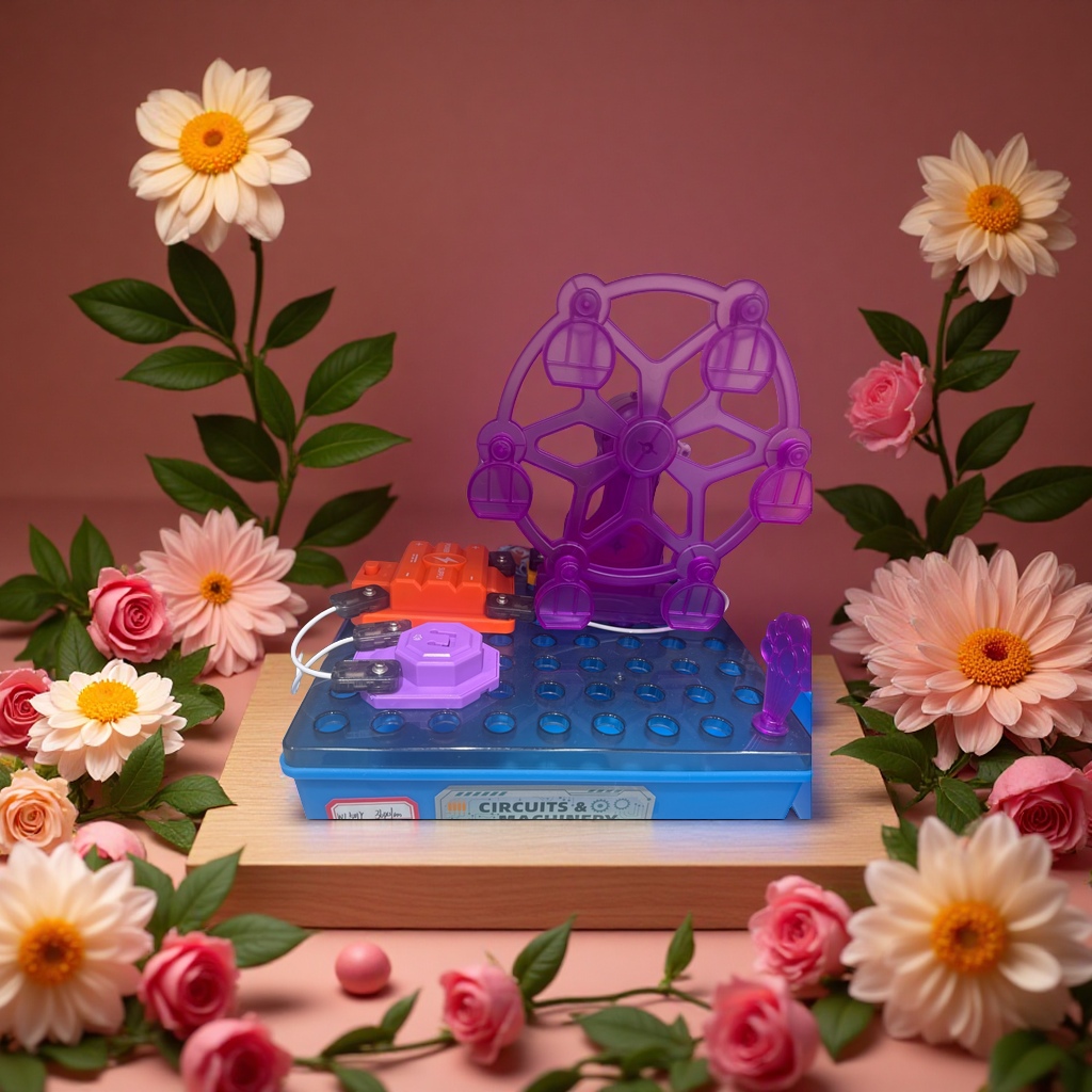 Rotating Ferris wheel educational toy with sound and light, a new type of manual assembly game for children to enhance hands-on ability Application Scenario