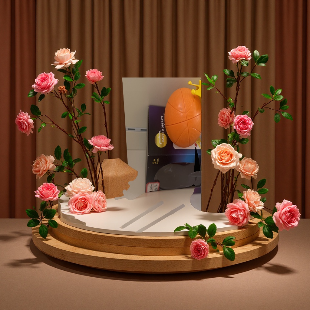 儿童桌面篮球玩具适合5岁以上黑黄配色橙色篮球吸盘固定趣味投篮游戏家庭娱乐