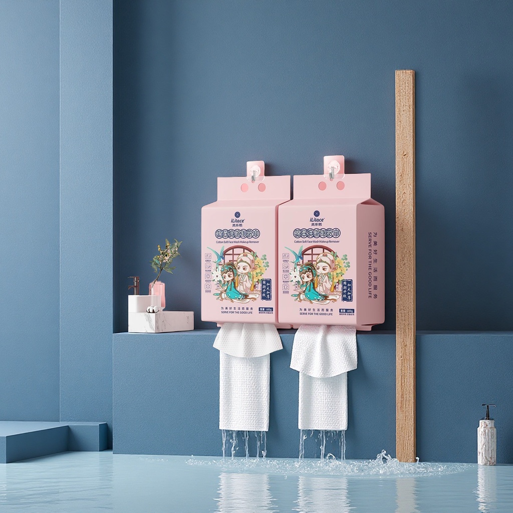 Linglexi Suspended Bottom pull-out cotton Soft thickened Enlarged Facial Cleansing Towel 600g Household Disposable Facial Cleansing Towel at a huge discount