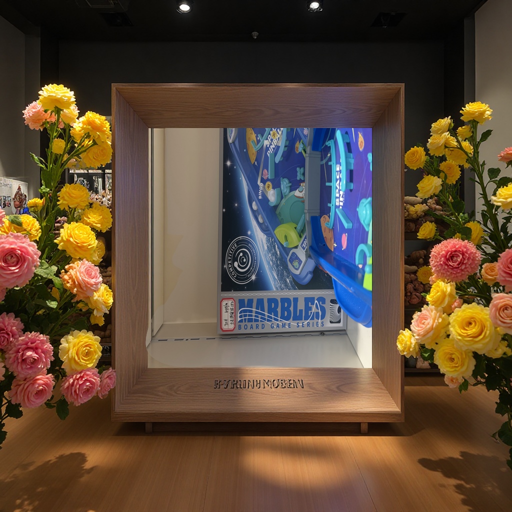 太空主题桌面弹珠机儿童玩具适合5岁以上蓝色彩色障碍趣味十足细节图