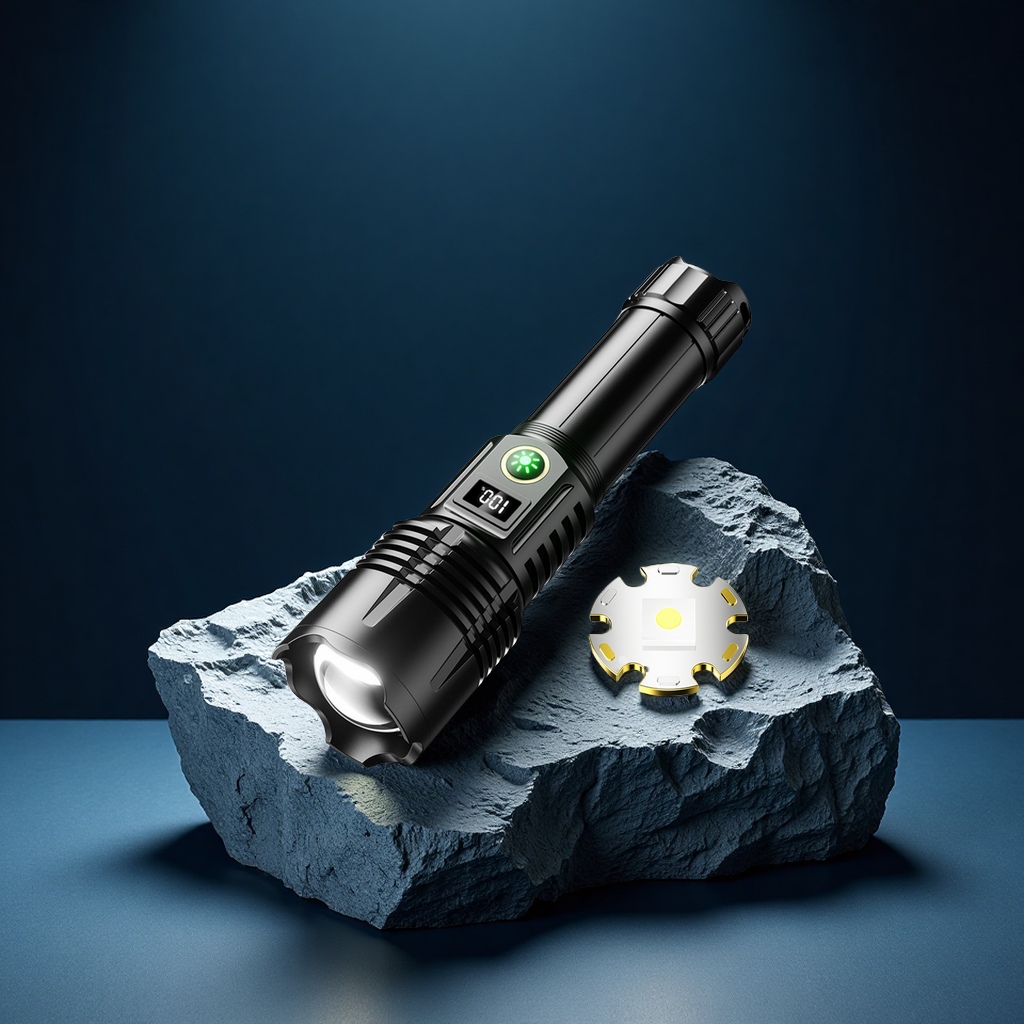 White laser flashlight, strong light, high brightness, long battery life, charging, high-power aluminum alloy laser cannon, long-range lighting fixtures, special laser lamp