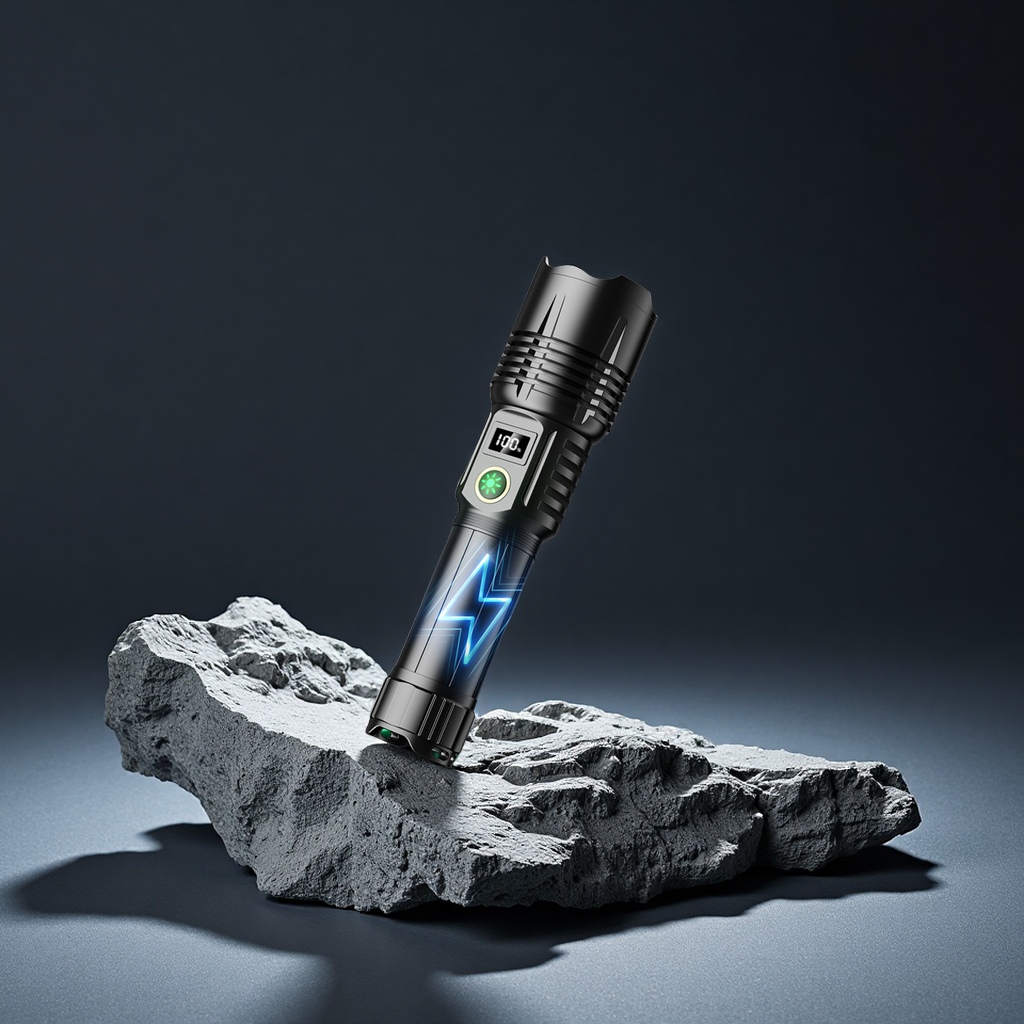 White laser flashlight, strong light, high brightness, long battery life, charging, high-power aluminum alloy laser cannon, long-range lighting fixtures, special laser lamp Specification image