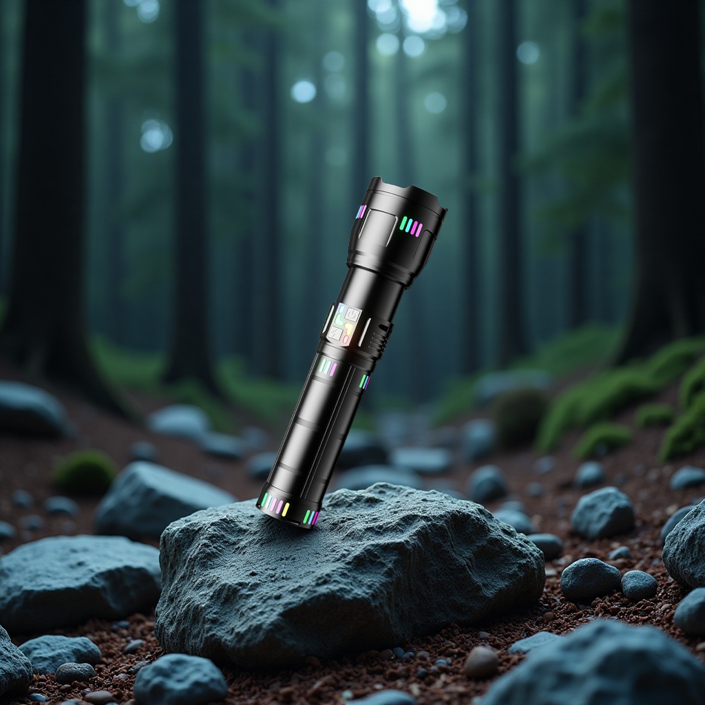 Powerful rechargeable flashlight, long-lasting high-lumen zoom alloy patrol camping portable outdoor lighting fixture Specification image