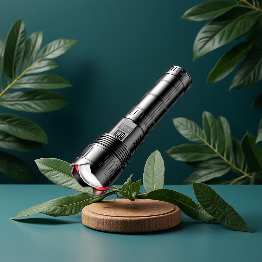 The new cross-border telescopic zoom flashlight with high power, long battery life, strong light and long-range radiation is a special lighting tool for users to hold external lighting fixtures and laser lamps