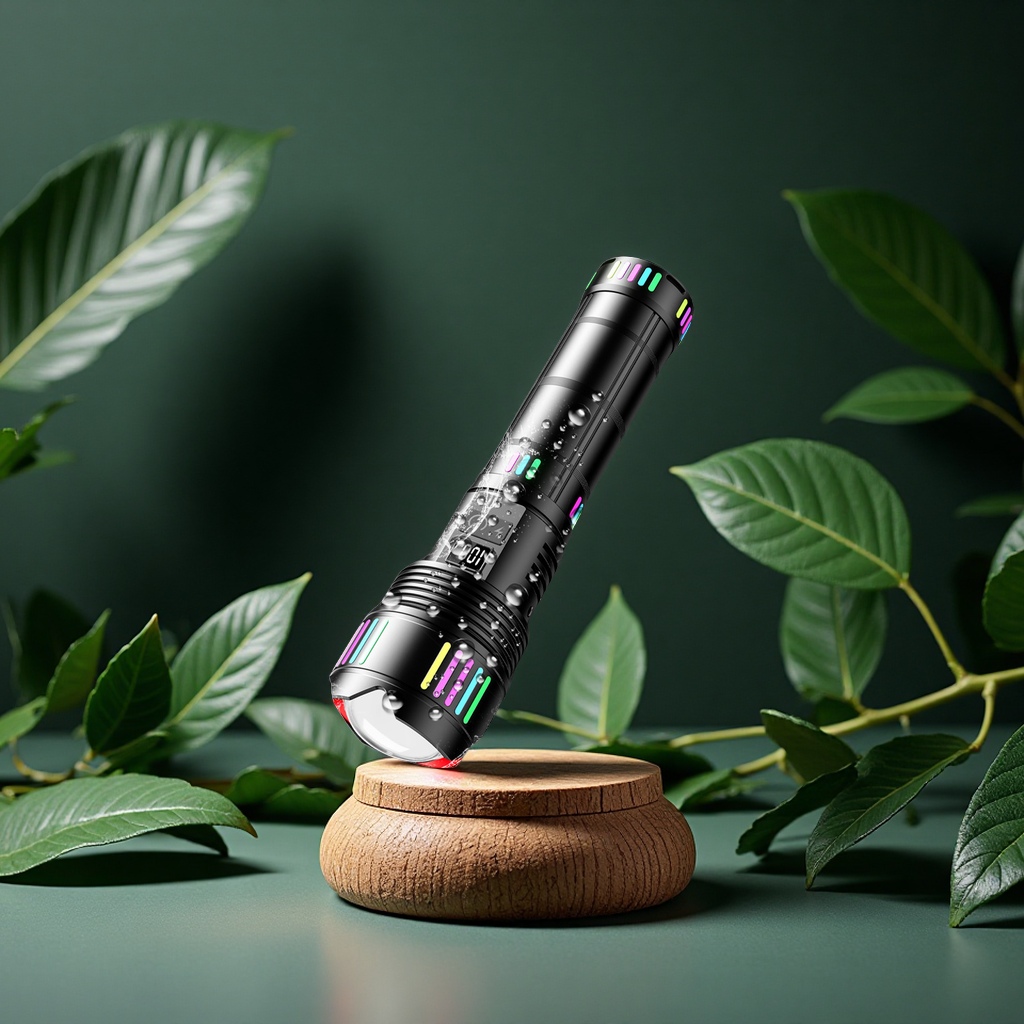 Wholesale of cross-border aluminum alloy flashlights, bright, long-lasting, powerful laser outdoor rechargeable lighting fixtures from the manufacturer Application Scenario