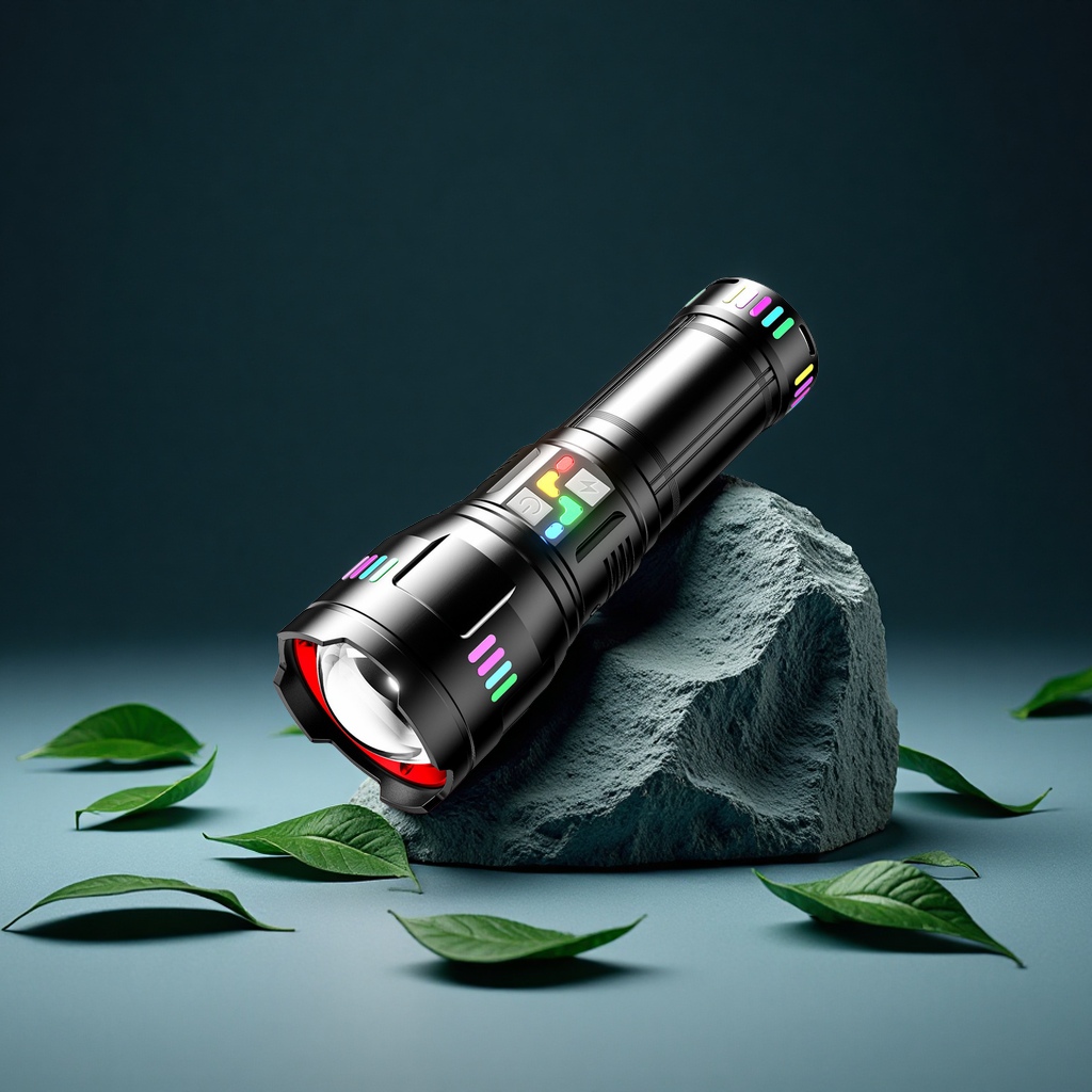 High-power, high-intensity rechargeable flashlight, long-lasting telescopic zoom, high-lumen alloy lamp, new cross-border lighting equipment Item Picture