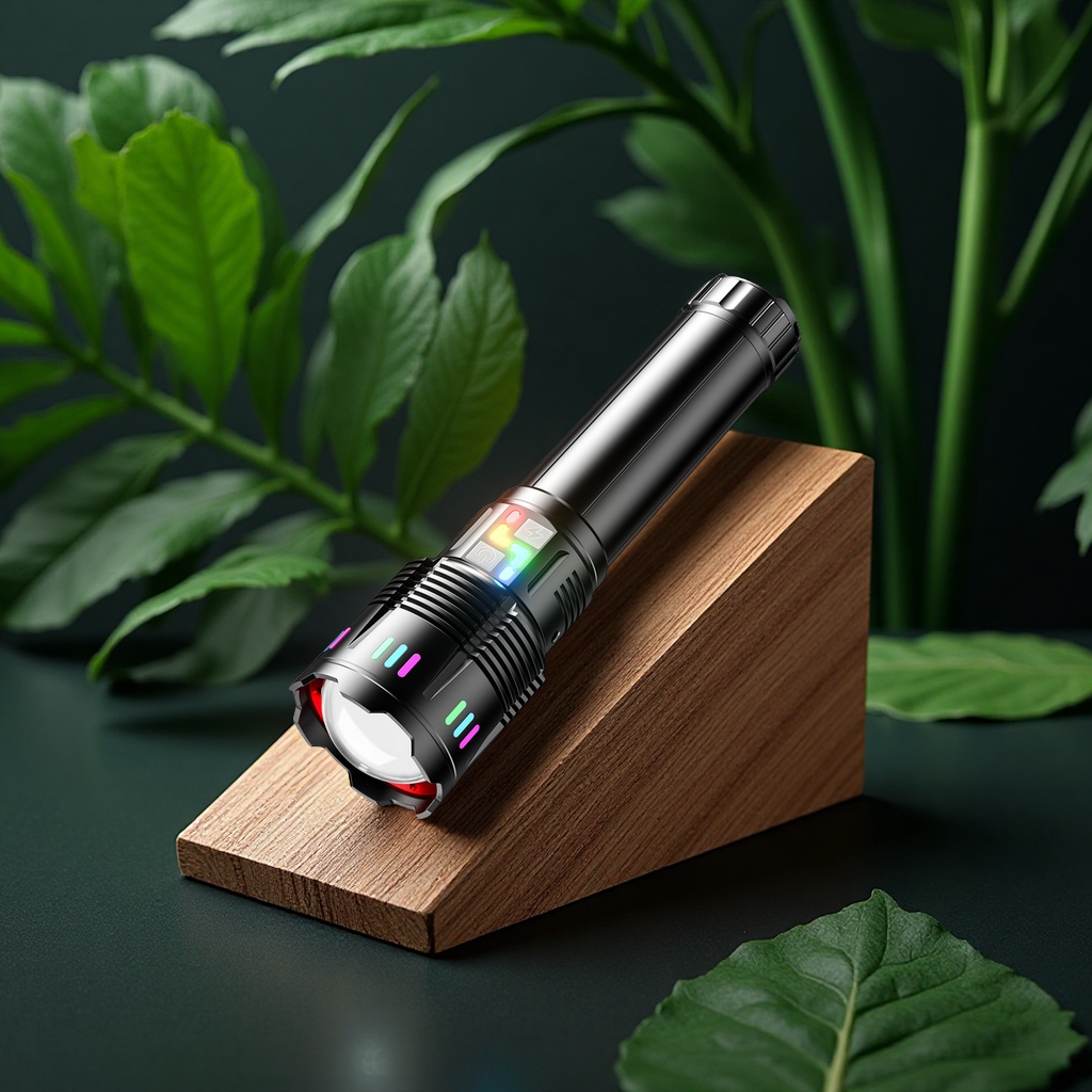 New cross-border aluminum alloy high-intensity flashlight, laser cannon, long-lasting zoom, charging, lighting fixtures, special lighting tools for lighting fixtures